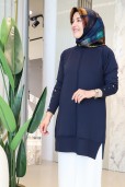 KADO ETEK UCU ÇİZGİLİ MERSERİZE TUNİK 2725019