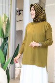 KADO KOL DÜĞME MERSERİZE TUNİK 2725014