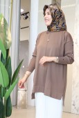 KADO KOL DÜĞME MERSERİZE TUNİK 2725014