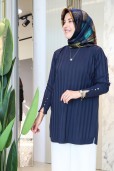 KADO KOLU DÜĞMELİ MERSERİZE TUNİK 2725009