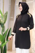 KADO MERSERİZE SİMLİ TUNİK KT012