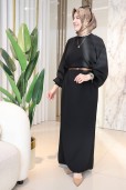 KADO POLYELİT UZUN ELBİSE 23368