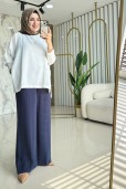 LEVİDOR YÜKSEK BEL KEMERLİ PANTOLON 410108