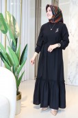 MELİH BSN DETAYLI ELBİSE 5172