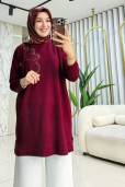 MELİH ÇİÇEK DESENLİ TUNİK 8011