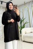MELİH ÇİÇEK DESENLİ TUNİK 8011