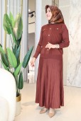 MELİH DÜĞME DETAYLI ETEKLİ TAKIM 35331