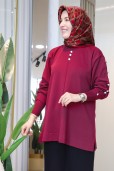 MELİH KOLLARI DÜĞMELİ TRİKO TUNİK 5015