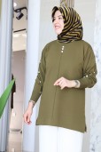 MELİH KOLLARI DÜĞMELİ TRİKO TUNİK 5015