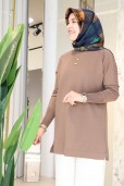 MELİH KOLLARI KOLLARI GOFRALI TRİKO TUNİK 5035