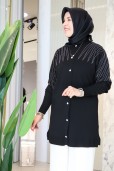 MELİH OMUZLARI KILIÇ TAŞLI TRİKO HIRKA 5034