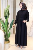 MELİH ÖN DÜĞME DETAYLI ELBİSE 6022