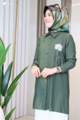 MELİH UZUN ÇİÇEK DETAYLI TUNİK 6019