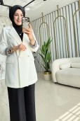 NAR-I AŞK KOL ZEBRA DETAYLI GARNİLİ CEKET 4821