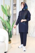 NERVÜR BRONŞ DETAYLI PANTOLONLU TAKIM 3004