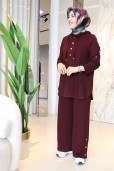 NOŞHE ÇIT DETAY PANTOLONLU TAKIM 4614