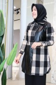 QETENN EKOSE DERİ GARNİLİ TUNİK 4958