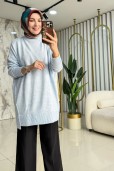 TIĞ TRİKO DİKİŞ DETAYLI BASİC TRİKO TUNİK 21460